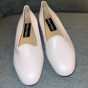 Hokus pokus white leather ballet flat